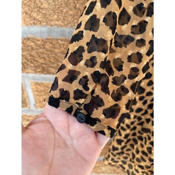 Free People Leopard Print Frenchie Mini Wrap Dress medium - Picture 13 of 16